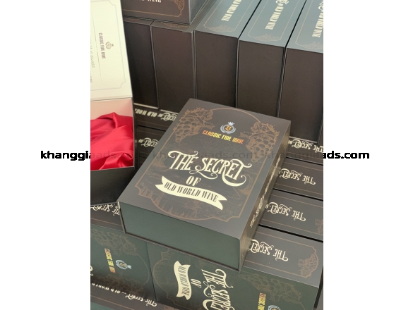 Xưởng sản xuất hộp rượu theo yêu cầu, chất lượng cao